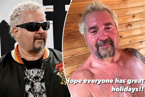 guy fieri naked|Guy Fieri, 55, shows off his physique in SHIRTLESS selfie in sauna.